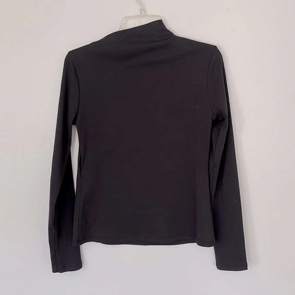 Banana Republic Black Long Sleeve Mock Neck Top - Picture 5 of 8